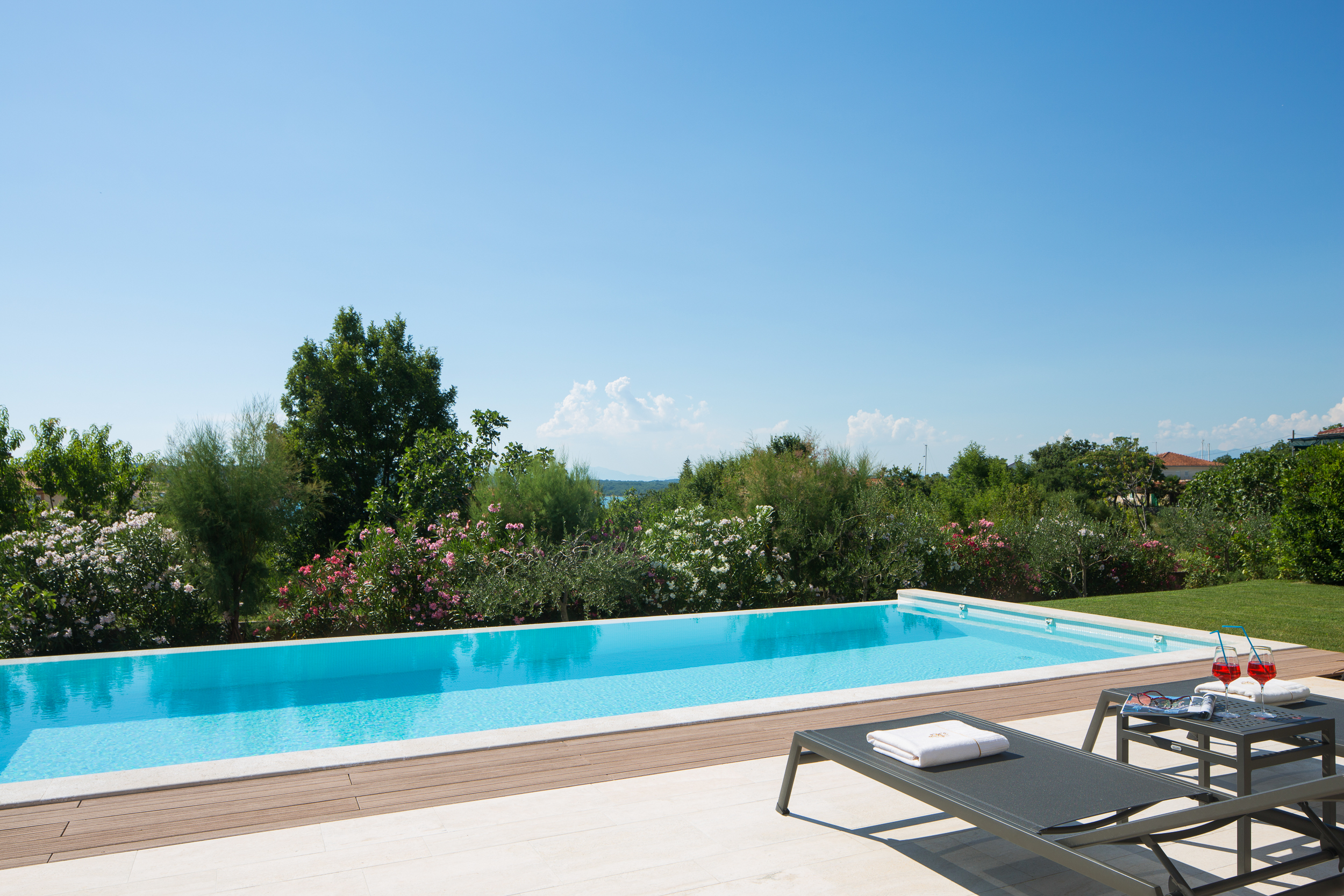 Heated swimming pool