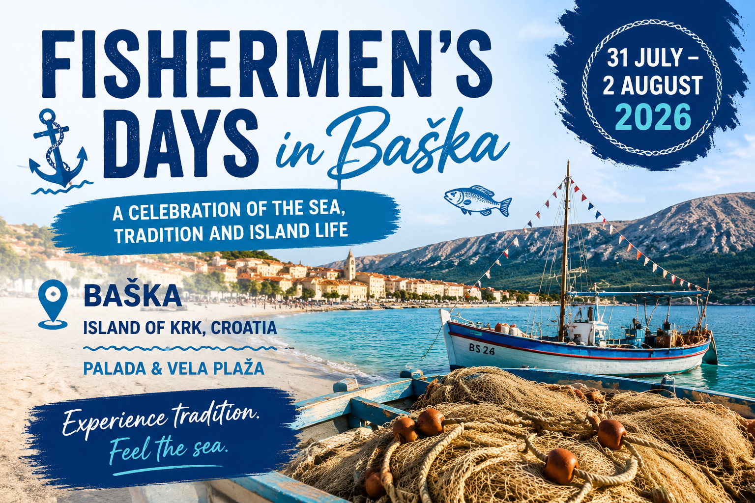 Fishermen’s Days in Baška 2026 – a celebration of the sea, tradition and authentic island life